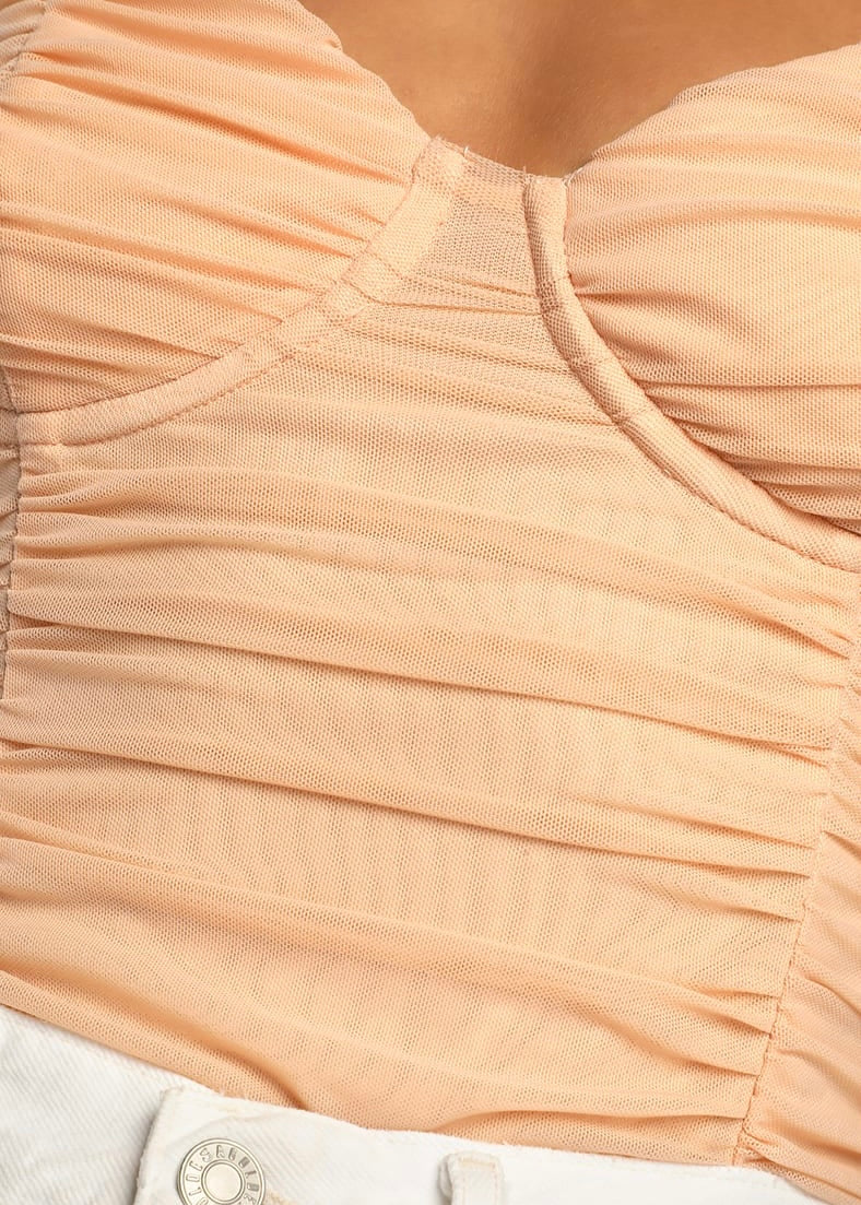 Stay Close To Me Ruched Bodysuit