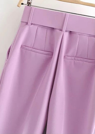 Paris Belted High Waisted Trousers - The Style Guide TT