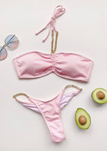 Cargar imagen en el visor de la galería, Chain Detail Ribbed Bikini - The Style Guide TT
