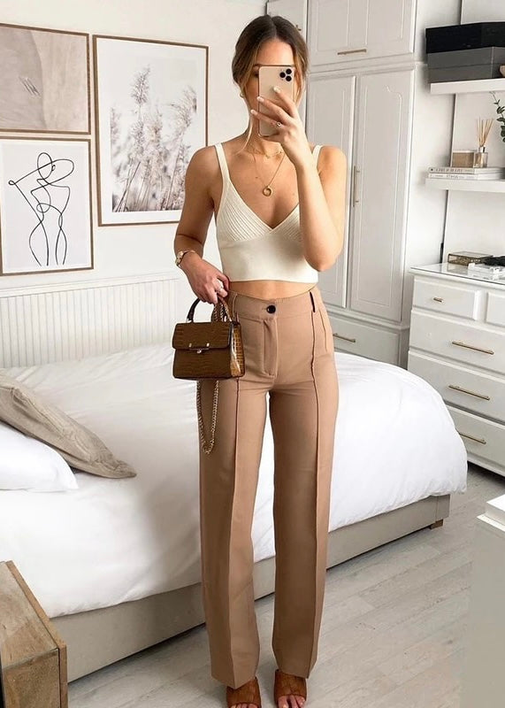 Work It Out Straight Leg Trousers - The Style Guide TT