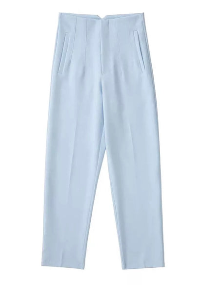 Seoul Tapered High Waisted Trousers - The Style Guide TT