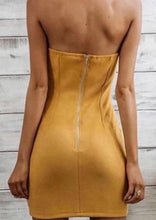 Load image into Gallery viewer, Corset Detail Suede Dress - The Style Guide TT
