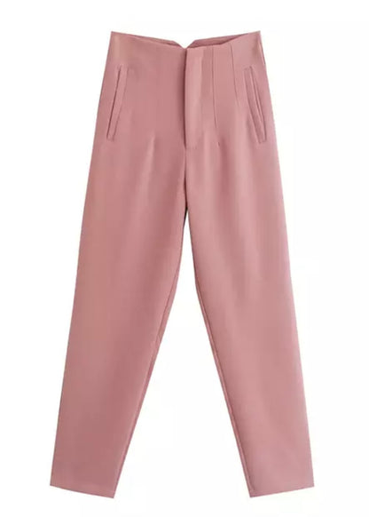 Seoul Tapered High Waisted Trousers - The Style Guide TT