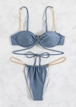 Load image into Gallery viewer, Chain Detail Strappy Detail Bikini - The Style Guide TT
