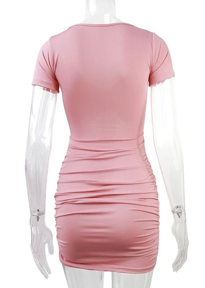 Maddy Drawstring Cut Out Dress