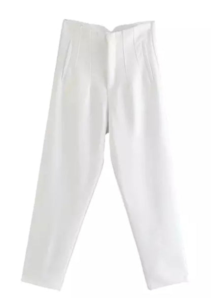 Seoul Tapered High Waisted Trousers - The Style Guide TT