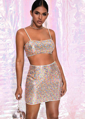 Multicoloured Sequin Tube Top - The Style Guide TT