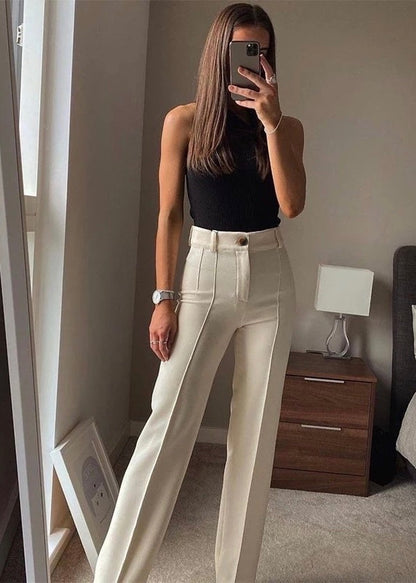 Work It Out Straight Leg Trousers - The Style Guide TT