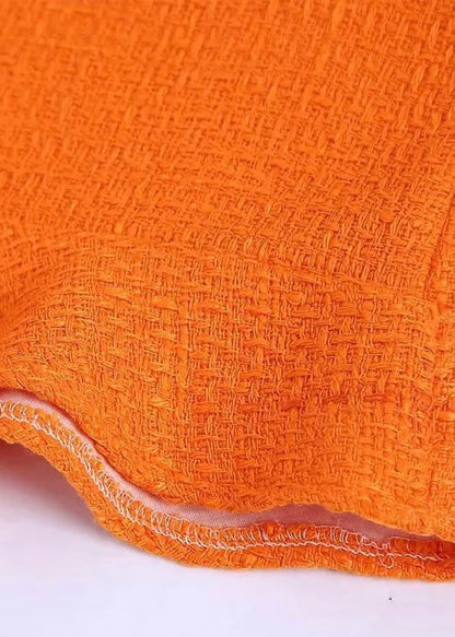 Soleil Tangerine Tweed Skirt