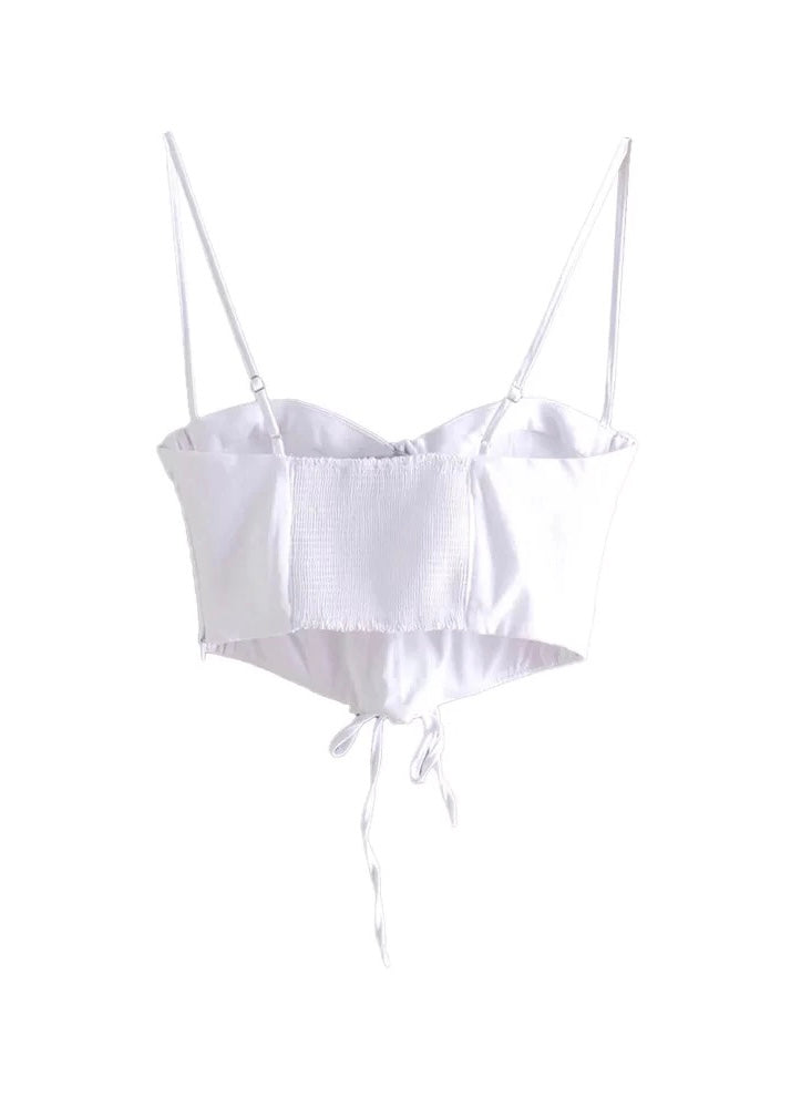 Izzy White Corset Top