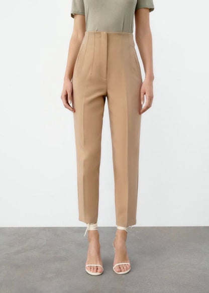 Seoul Tapered High Waisted Trousers - The Style Guide TT