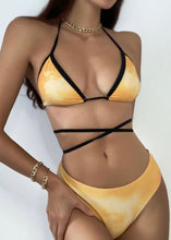 Load image into Gallery viewer, Graphic Strappy Bikini &amp; Shorts Set - The Style Guide TT
