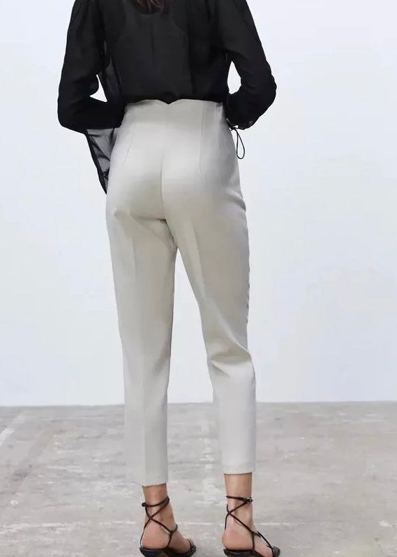 Seoul Tapered High Waisted Trousers - The Style Guide TT