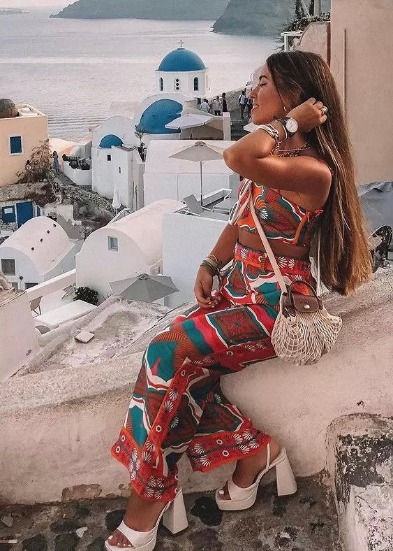 Ready for You Tribal Print Two Piece Set