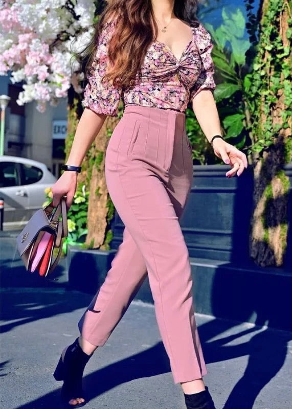 Seoul Tapered High Waisted Trousers - The Style Guide TT