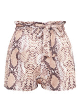 Load image into Gallery viewer, Snake Print Tie Waist Shorts - The Style Guide TT
