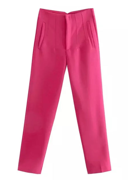 Seoul Tapered High Waisted Trousers - The Style Guide TT