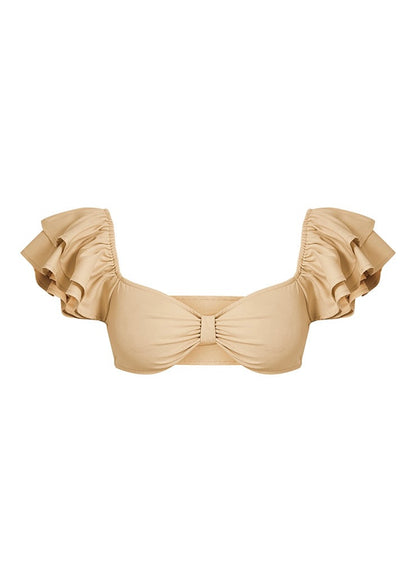 “Material Girl” Frilled Sleeve Bralette - The Style Guide TT