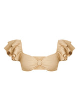 Cargar imagen en el visor de la galería, “Material Girl” Frilled Sleeve Bralette - The Style Guide TT
