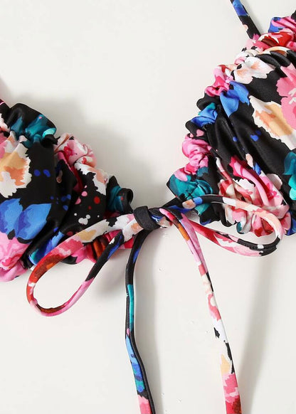 Floral Ruched Bikini - The Style Guide TT