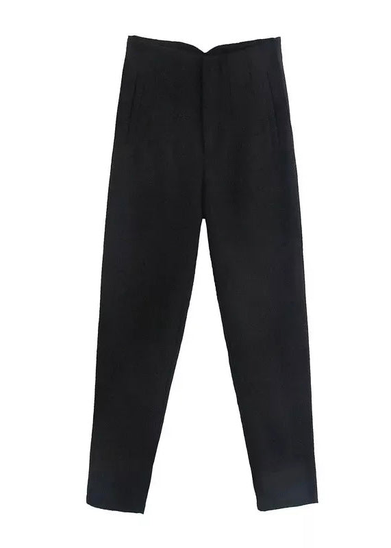 Seoul Tapered High Waisted Trousers - The Style Guide TT