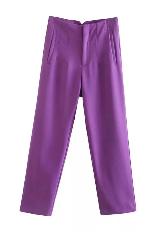 Seoul Tapered High Waisted Trousers - The Style Guide TT