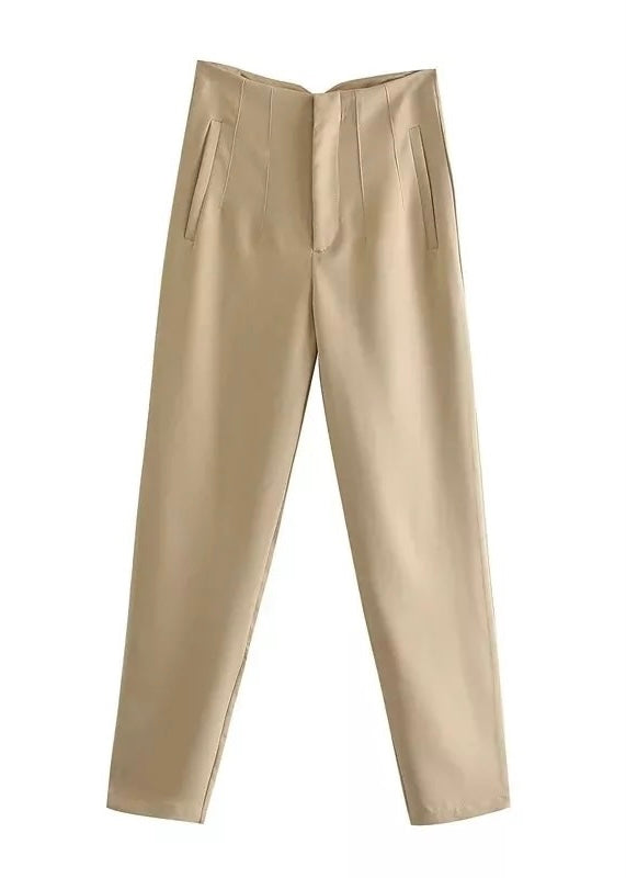 Seoul Tapered High Waisted Trousers - The Style Guide TT